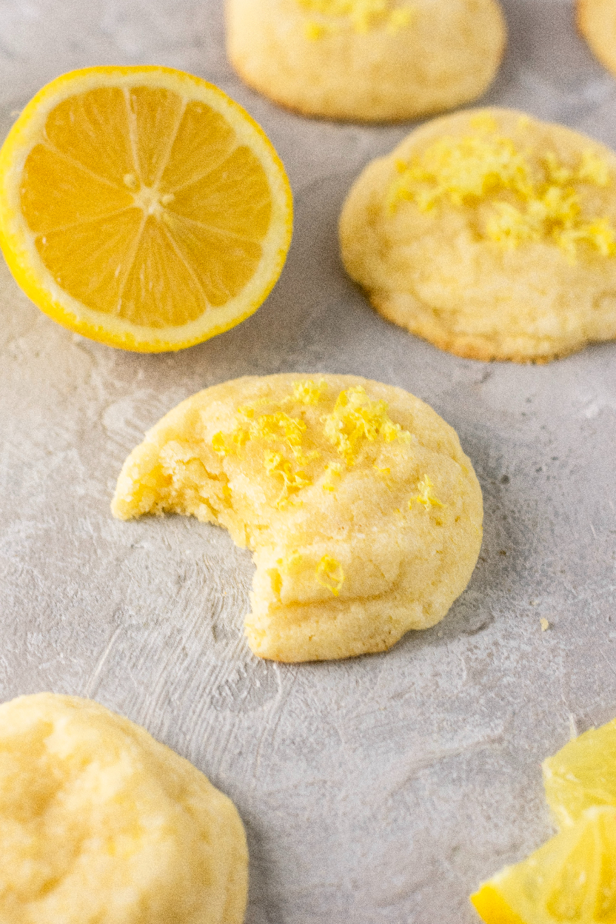 Soft Lemon Sugar Cookies