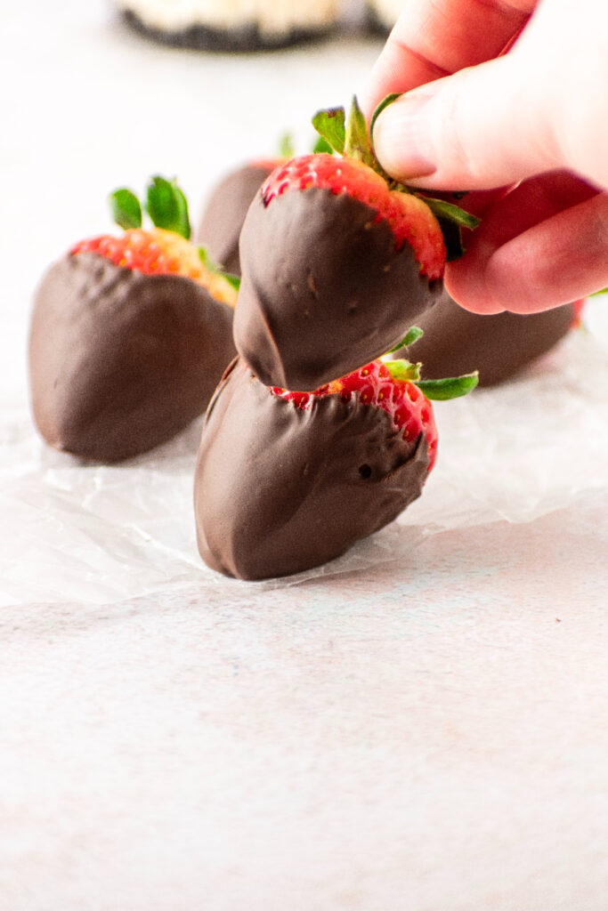chocolate covered strawberries.