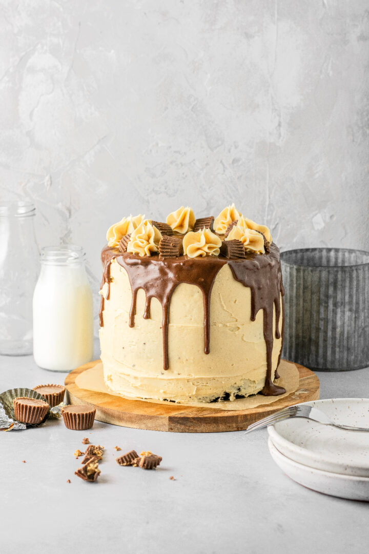 Reese's Peanut Butter Cake - Ginger Snaps Baking Affairs