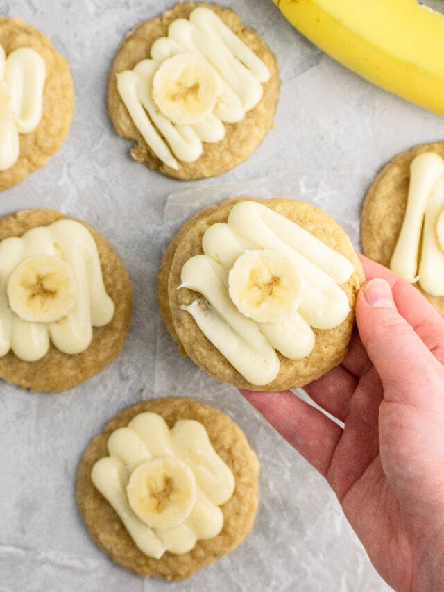 Soft Banana Cookies with Frosting Ginger Snaps Baking Affairs