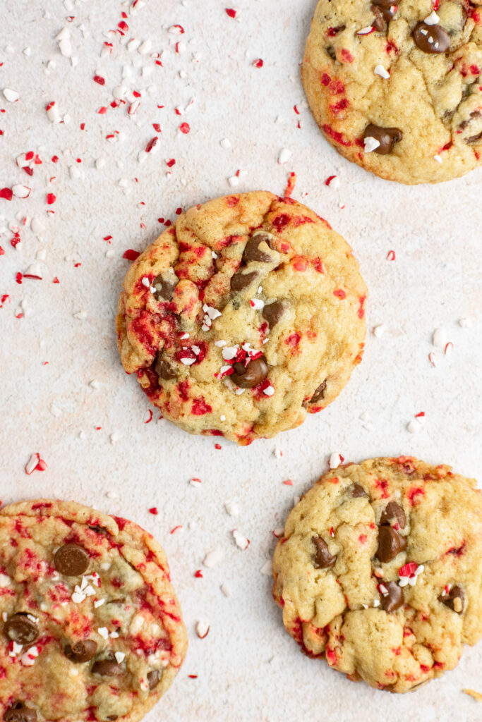 Peppermint chocolate chip cookies.