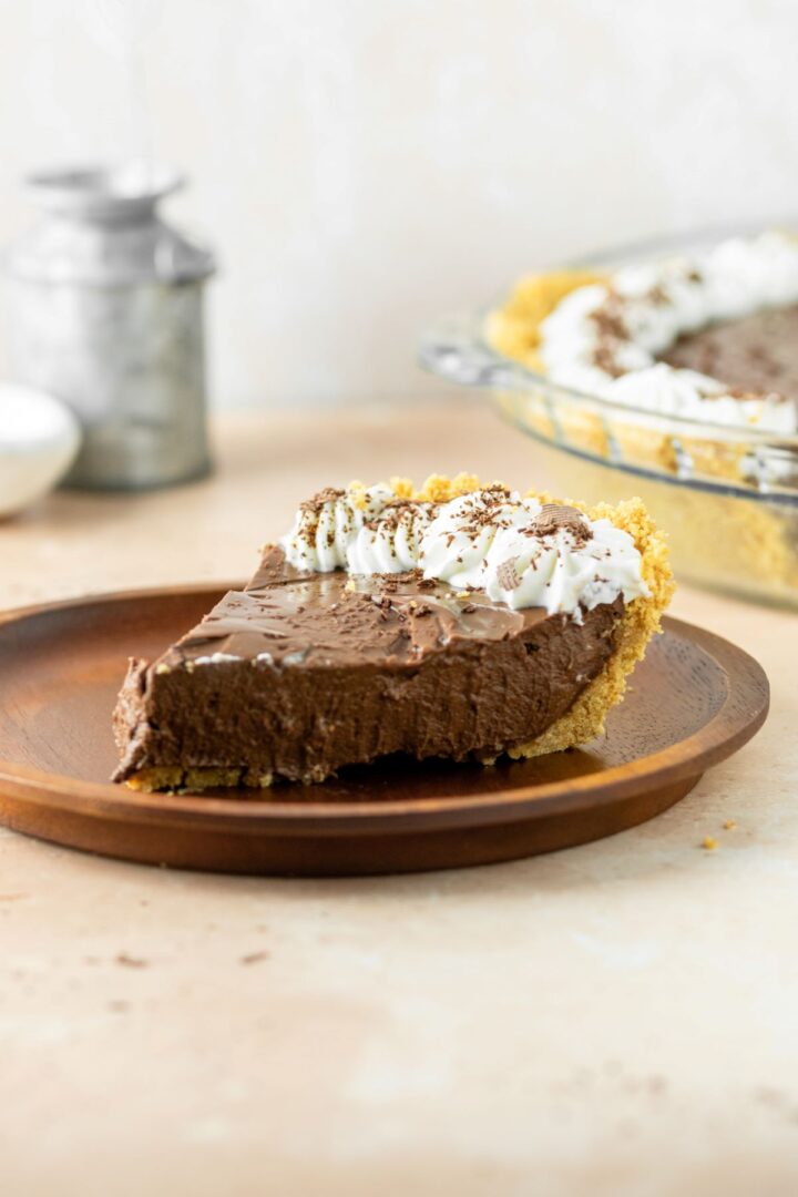 Chocolate Pie with Graham Cracker Crust Ginger Snaps Baking Affairs