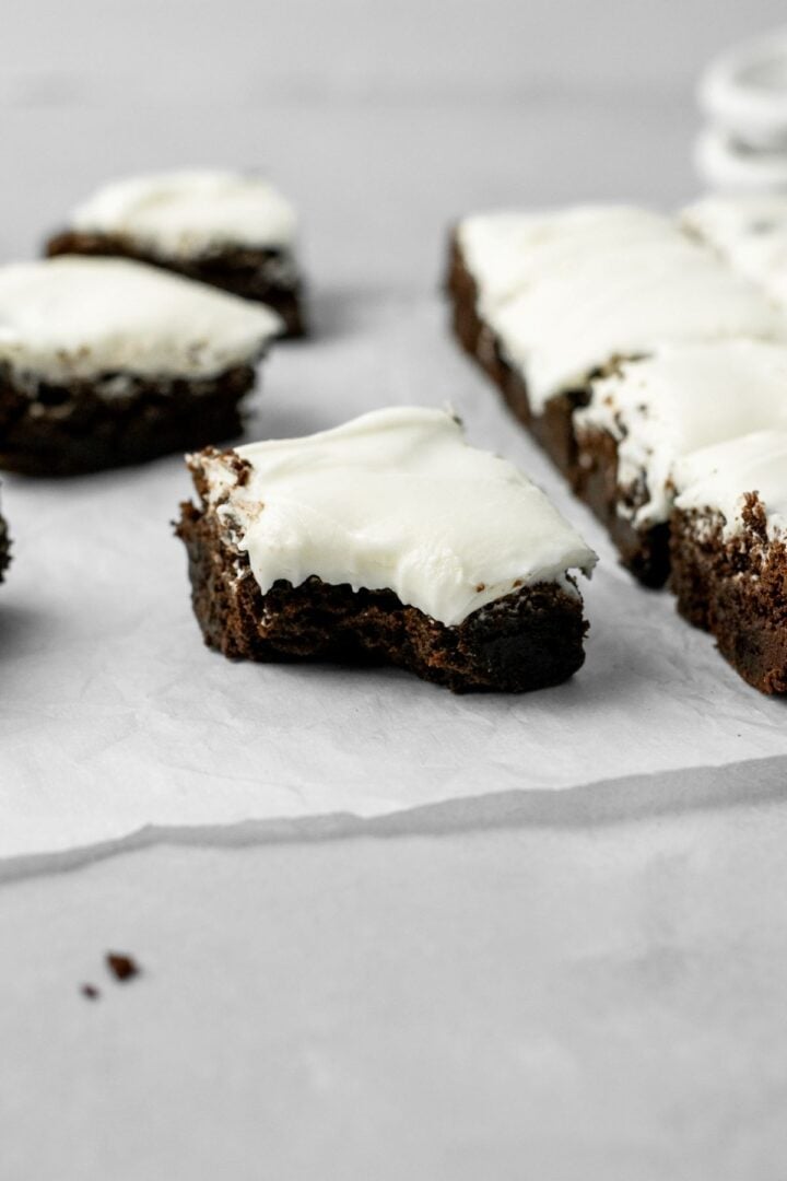 Fudgy Brownies With Cream Cheese Frosting Ginger Snaps Baking Affairs fudgy-brownies-with-cream-cheese-frosting-ginger-snaps-baking-affairs