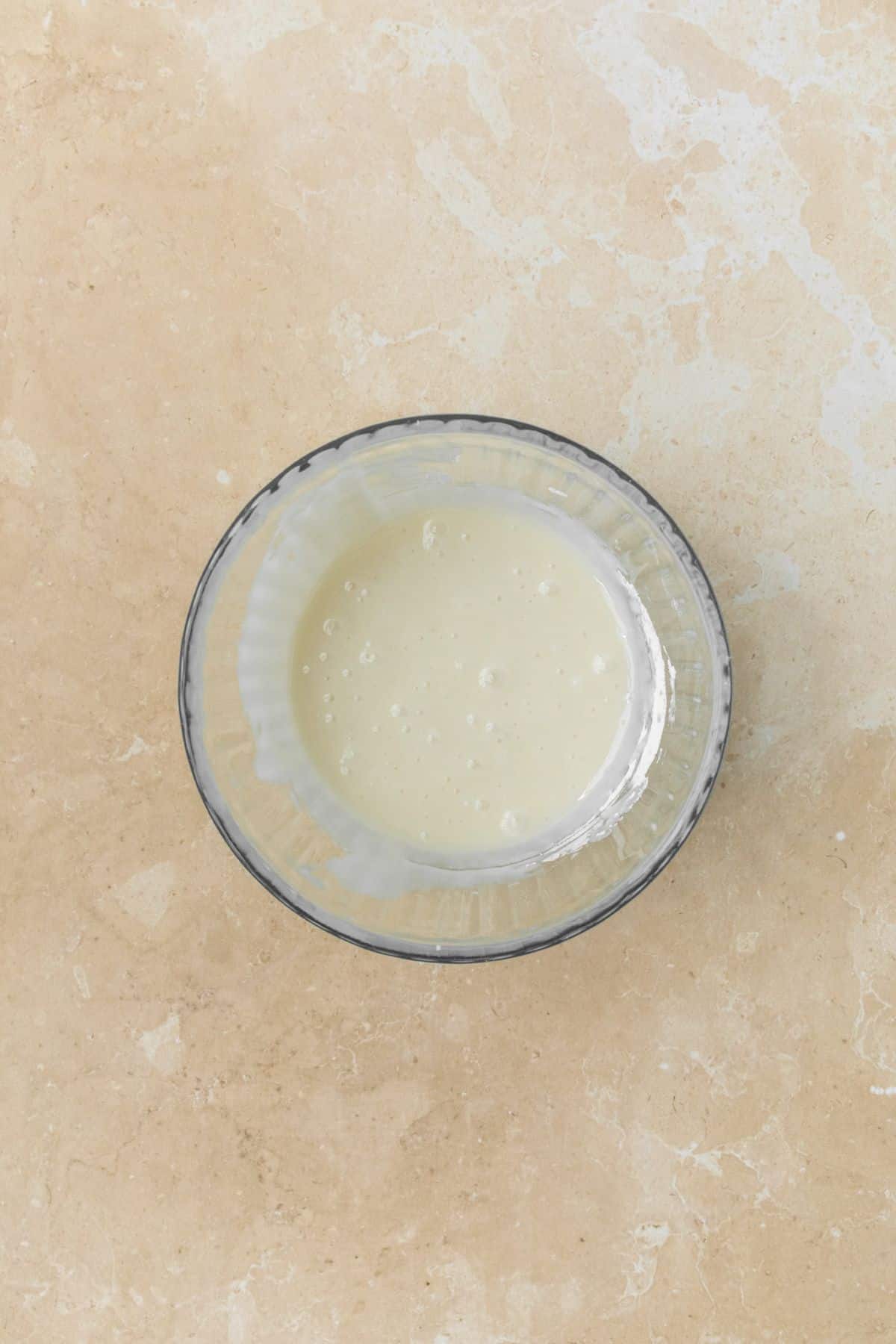 Maple icing in a bowl.