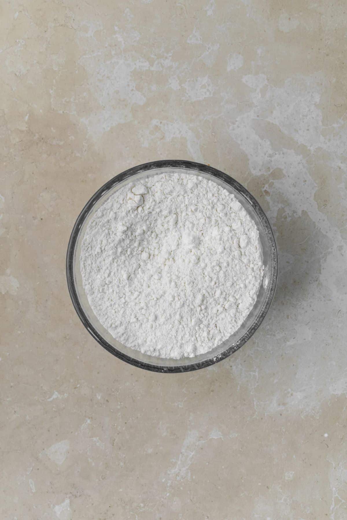 Dry ingredients in a small bowl.