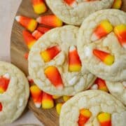 The best candy corn sugar cookies.