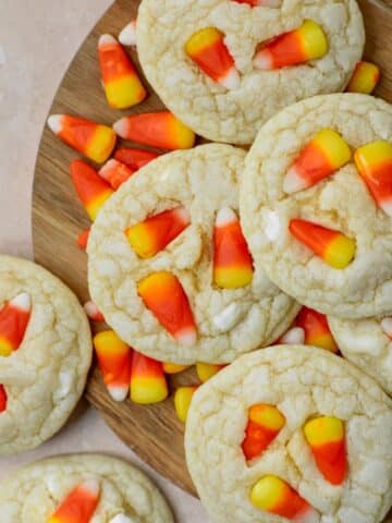 The best candy corn sugar cookies.